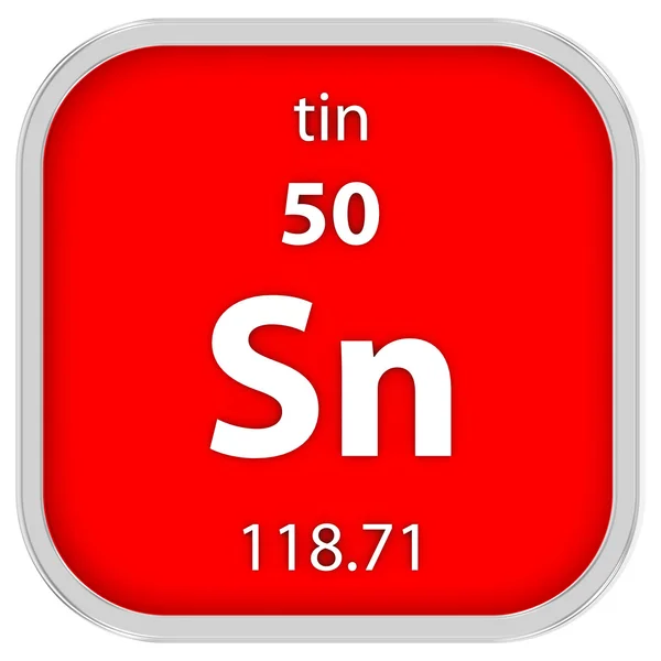 Tin material sign — Stock Photo, Image