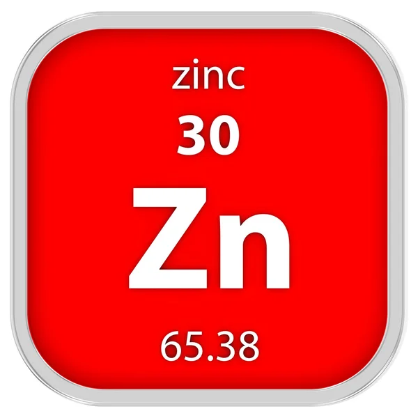 Zinc material sign — Stock Photo, Image