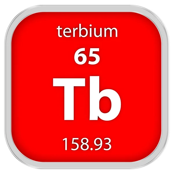 Terbium material sign — Stock Photo, Image