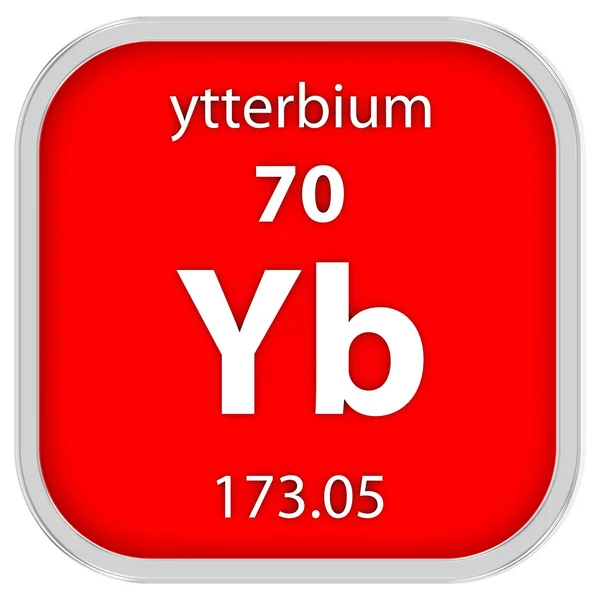 Ytterbium material sign — Stock Photo, Image