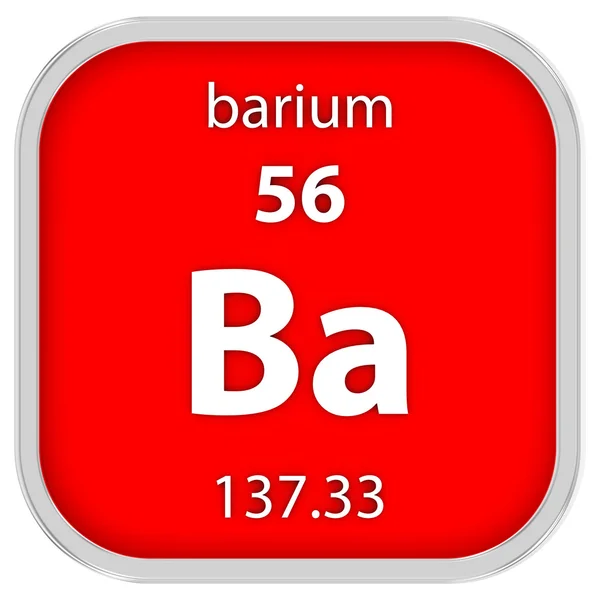 Barium materiella tecken — Stockfoto