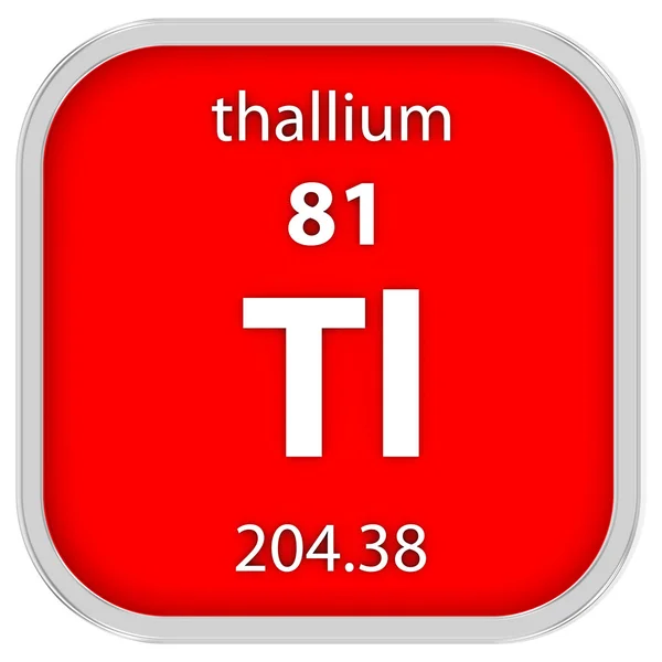 Thallium material sign — Stock Photo, Image