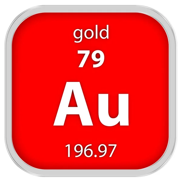 Sinal de material de ouro — Fotografia de Stock