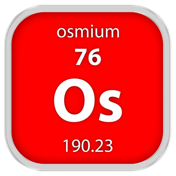 Osmium materiella tecken — Stockfoto