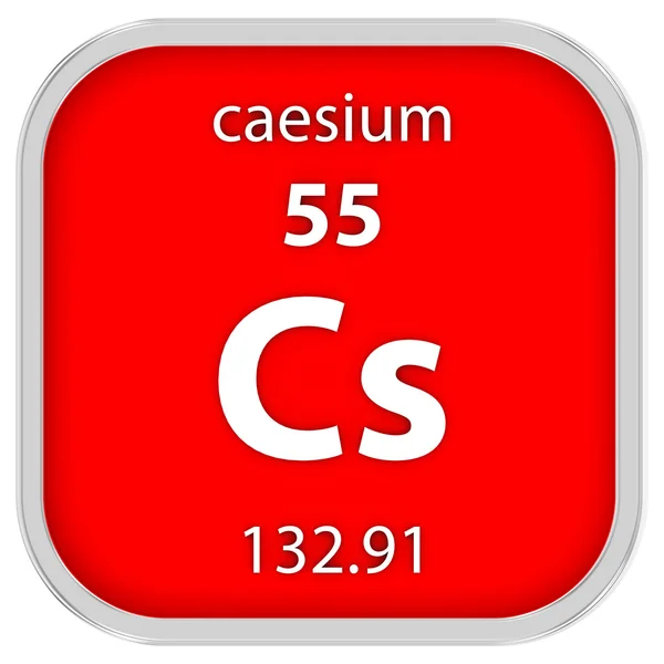 Materiální znak cesium — Stock fotografie