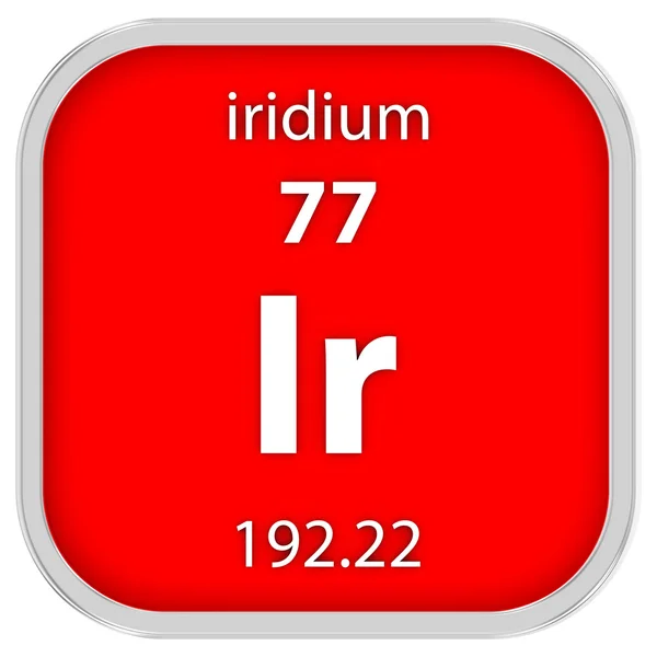 Materiální znak Iridium — Stock fotografie