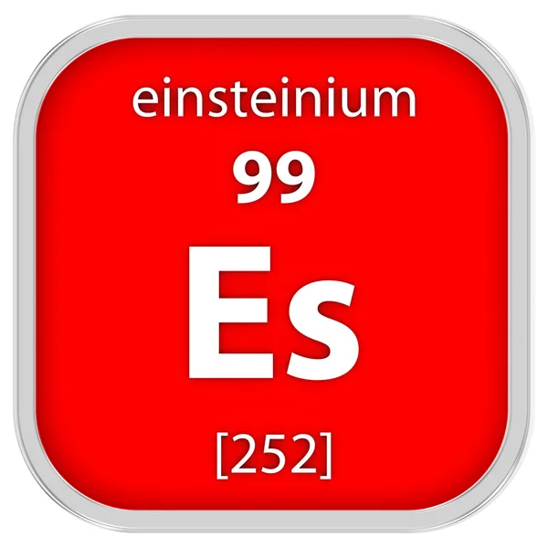 Signo de material de einsteinio —  Fotos de Stock