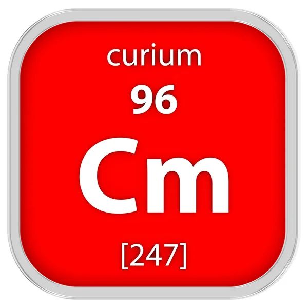 Curium materiële teken — Stockfoto