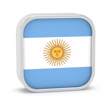 Argentina flag sign. clipart