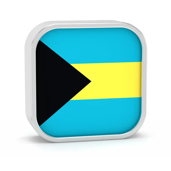 Bahamas flagga tecken. — Stockfoto