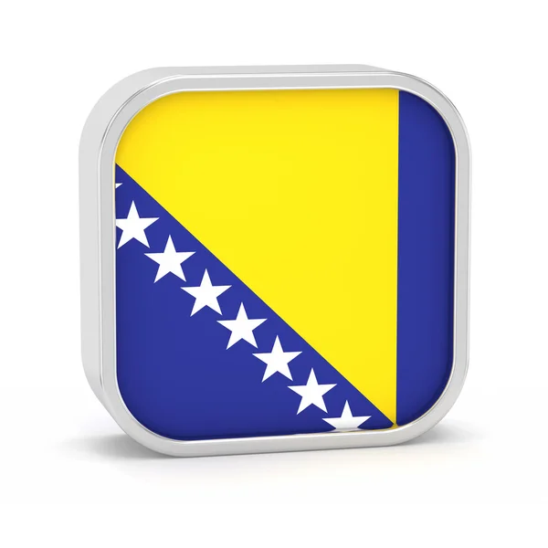 Bosnia ja Hertsegovina lippu merkki — kuvapankkivalokuva