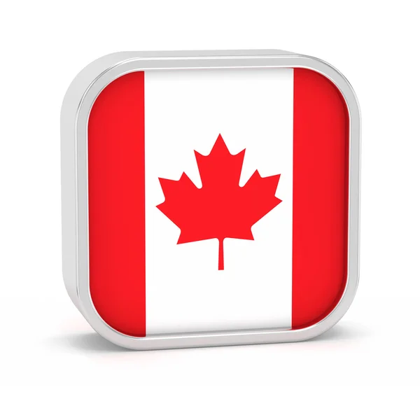 Sinal de bandeira do Canadá — Fotografia de Stock