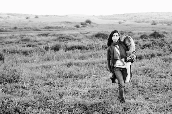 Beautiful mother and daughter — Stock Photo, Image