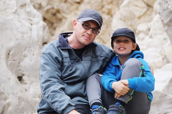 Portrait of father and son — Stock Photo, Image