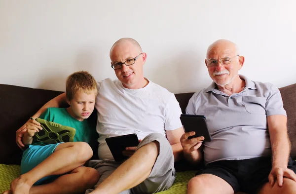 Padre, nonno e figlio — Foto Stock