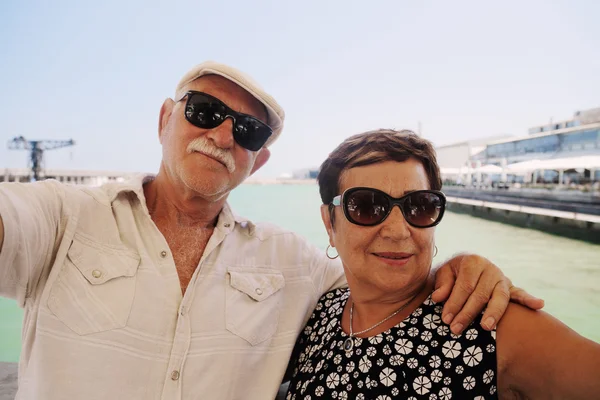 Portrait de couple de personnes âgées — Photo