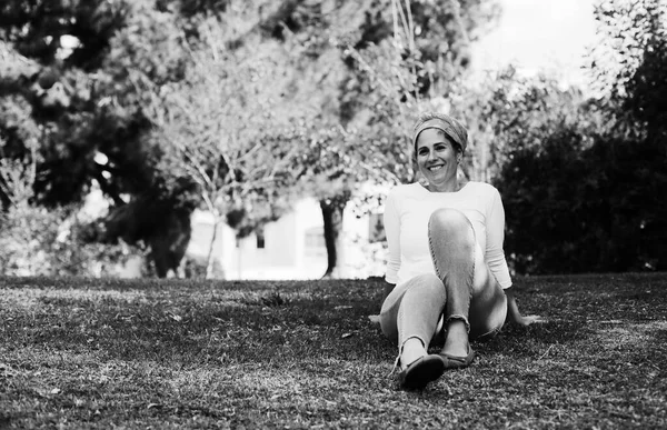 Retrato Livre Mulher Anos — Fotografia de Stock