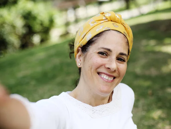 Retrato Livre Mulher Anos — Fotografia de Stock