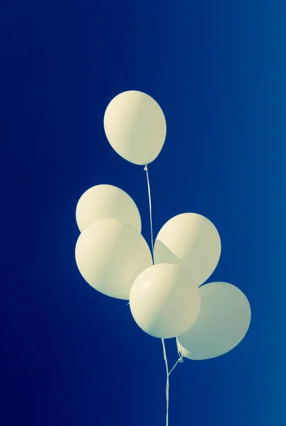 Balões brancos — Fotografia de Stock