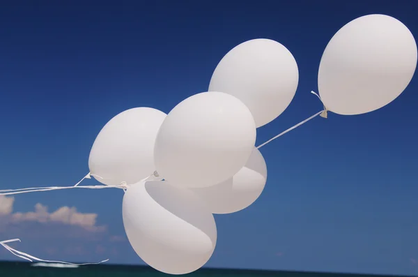 白色气球 — 图库照片