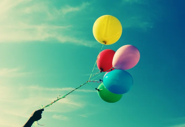 Primer plano de globos de colores — Foto de Stock