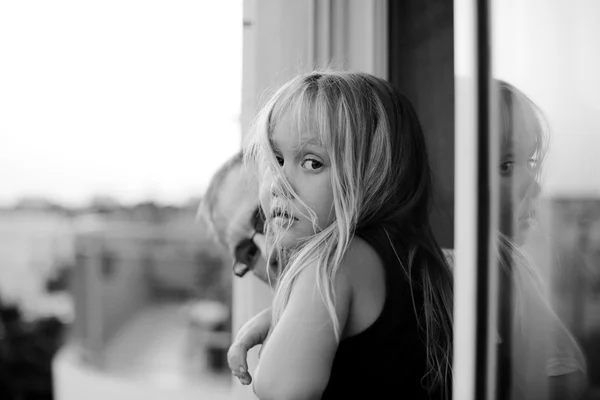 Retrato del padre con su hija —  Fotos de Stock