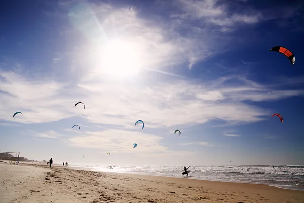 Winter beach kustlijn — Stockfoto