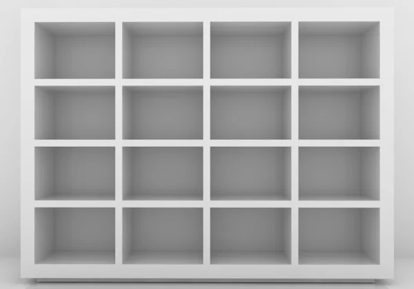 Boş bookshelf — Stok fotoğraf