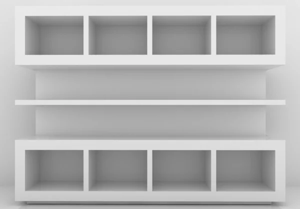 Empty bookshelf — Stock Photo, Image