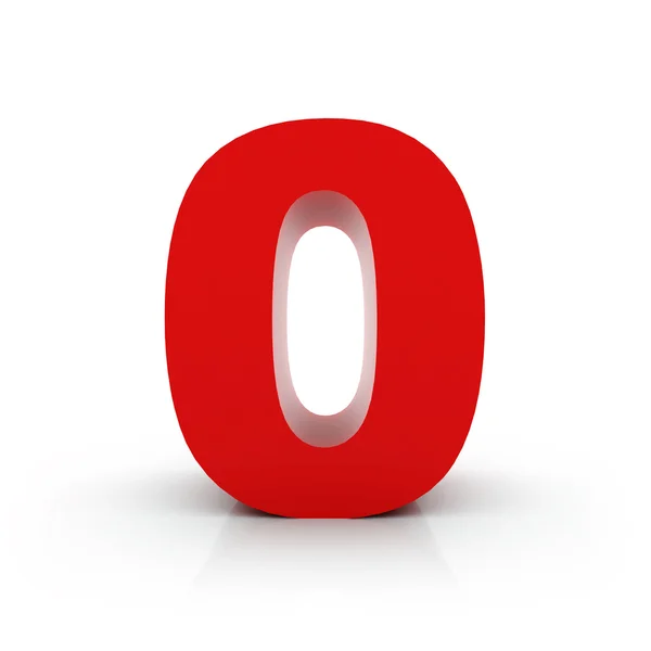 Number 0 — Stock Photo, Image