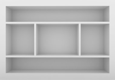 boş bookshelf