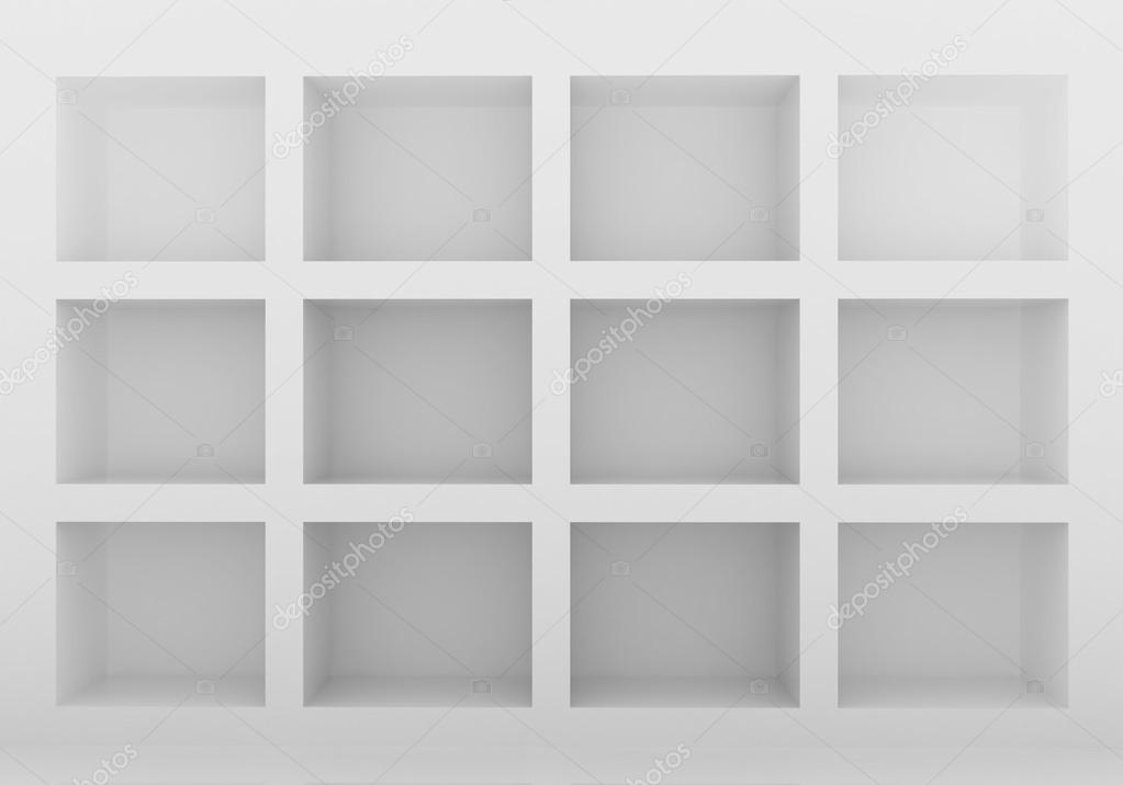 Empty bookshelf