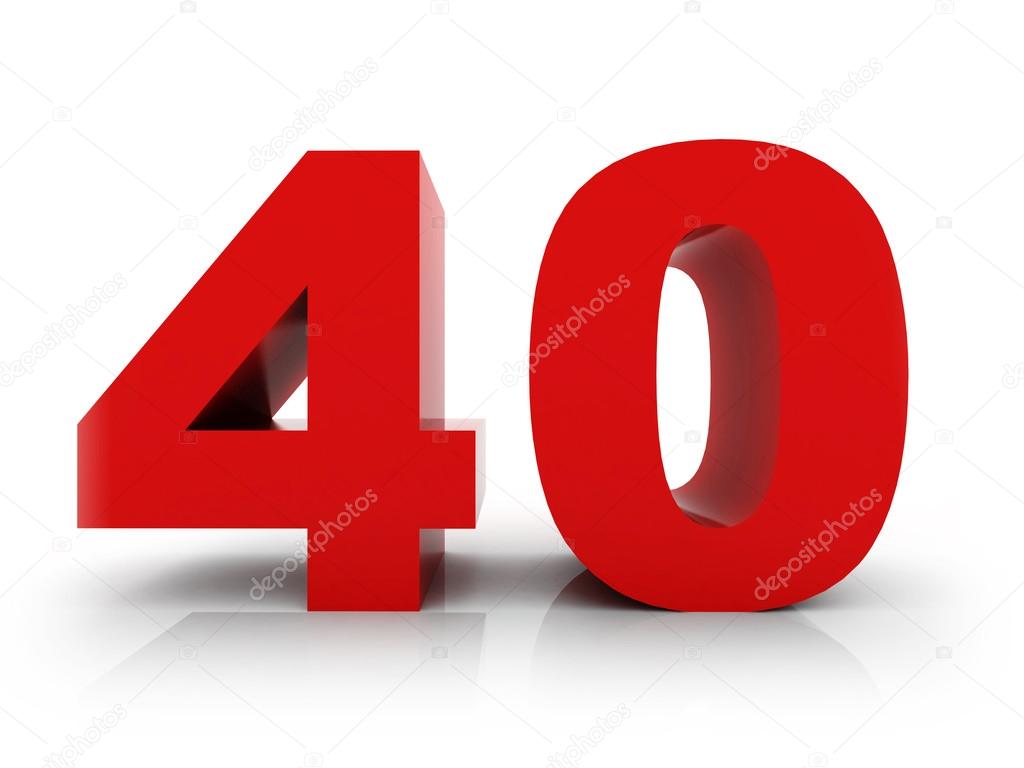 Number 40 Stock Photo by ©morenina 60868935