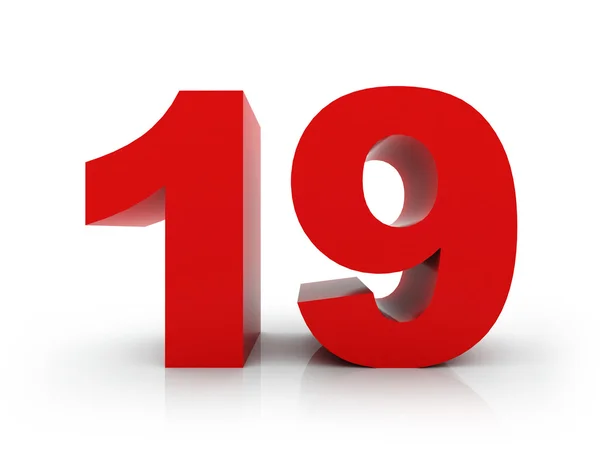 Numero 19 — Foto Stock