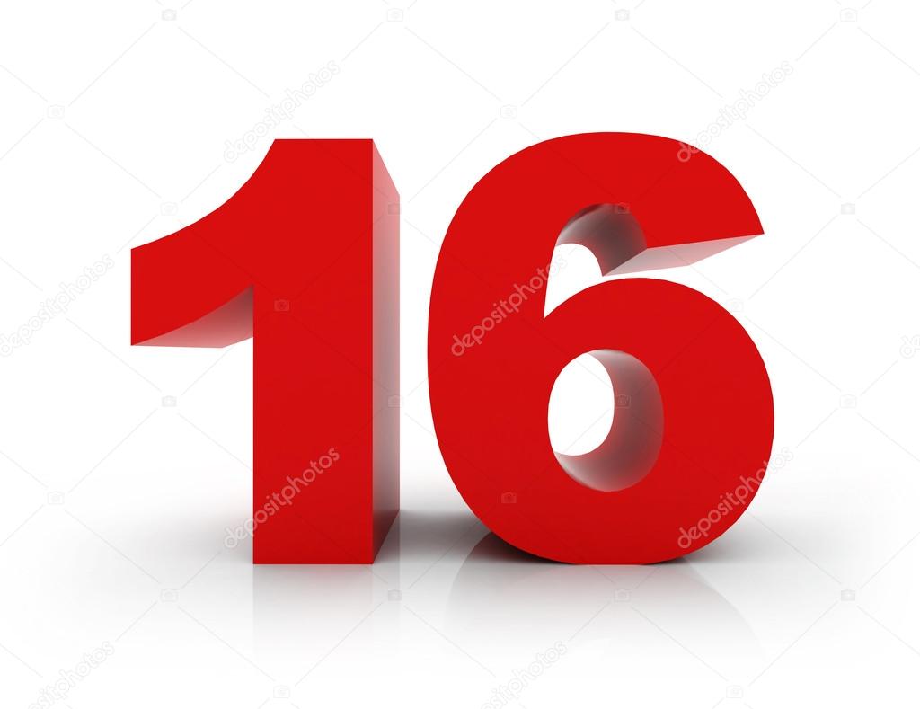 Number 16 Stock Photo by ©morenina 66714355