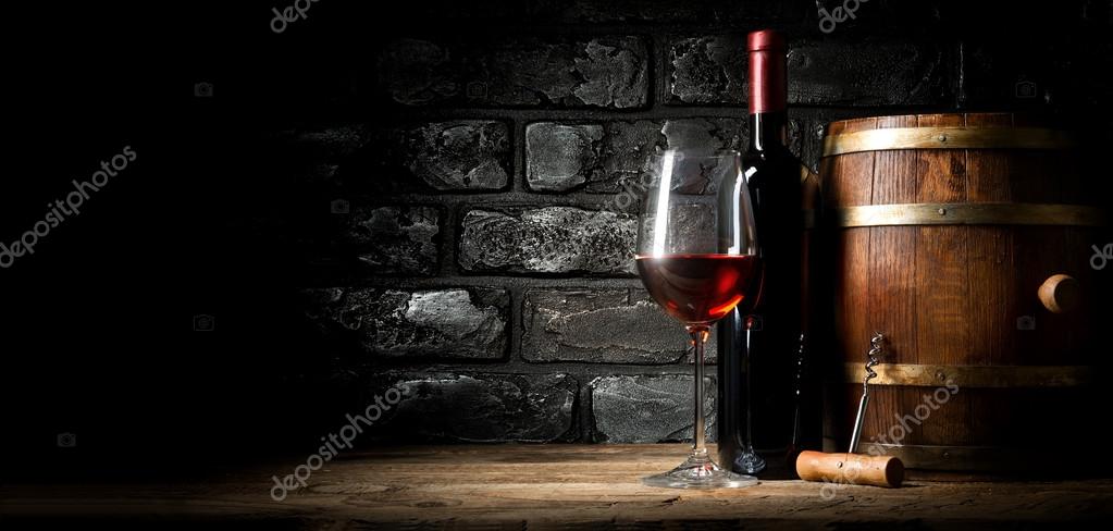 Old red wine Stock Photo by ©Givaga 104960112
