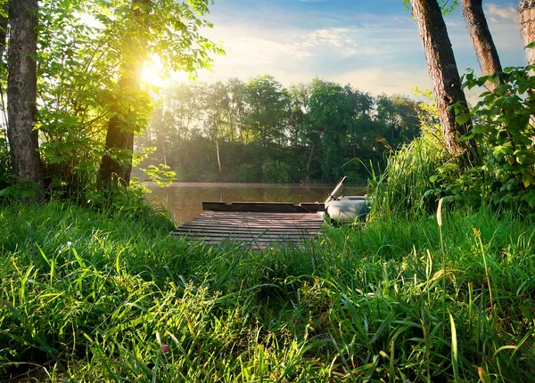 Small fishing pier — Stock Photo, Image