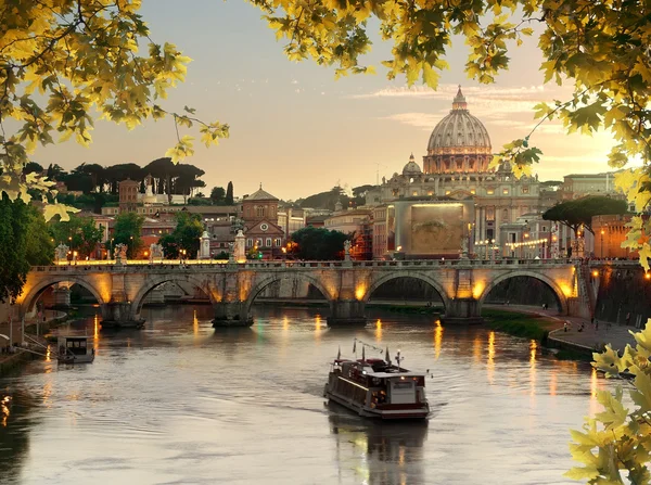 Ponte di Sant'Angelo a Roma — Foto Stock