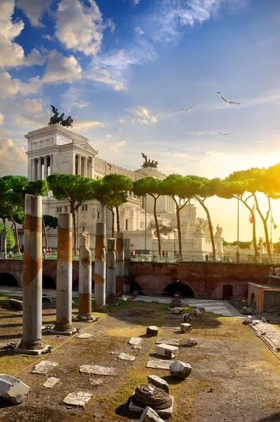 Grande Vittoriano em Roma — Fotografia de Stock