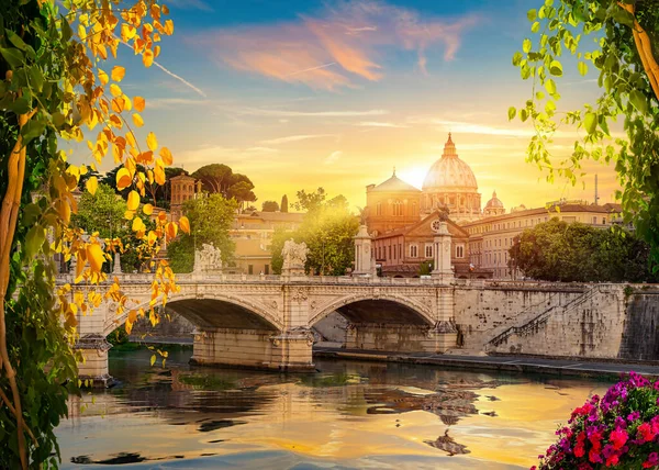 Fiume Tevere a Roma — Foto Stock