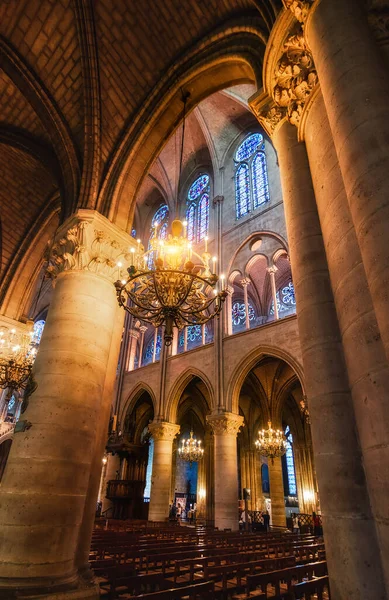 Interieur van de Notre Dame — Stockfoto