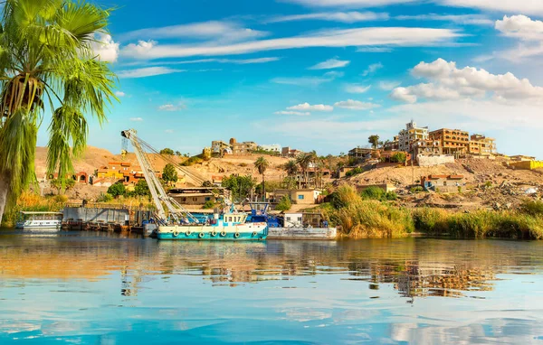 Großer Nil in Assuan — Stockfoto
