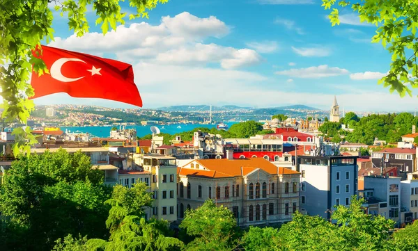 Vista sul bosphorus — Foto Stock