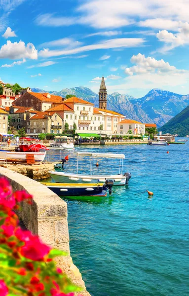 Perast dzwonnica — Zdjęcie stockowe