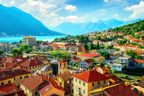 Vista sul tetto di Kotor — Foto Stock