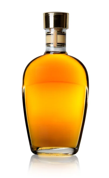 Cognac in een fles — Stockfoto