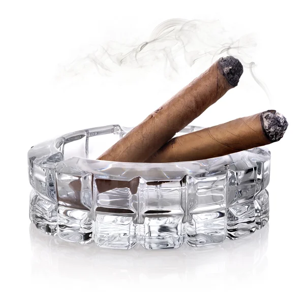 Cigars in ashtray — Stock Photo, Image