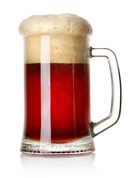 Taza de cerveza roja —  Fotos de Stock