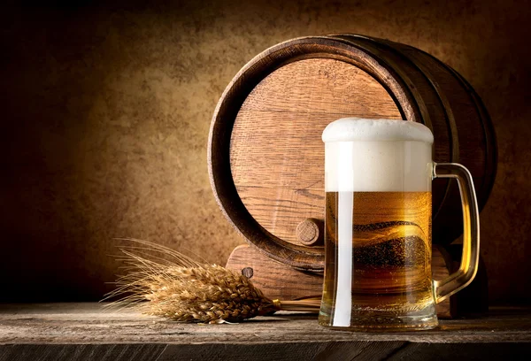 Stilleven met bier — Stockfoto