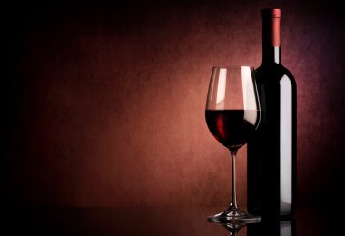 Vinous arka plan üzerinde şarap